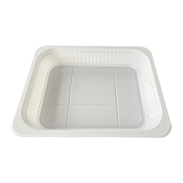 Model 0033 - 88 oz Rectangle Black CPET Container