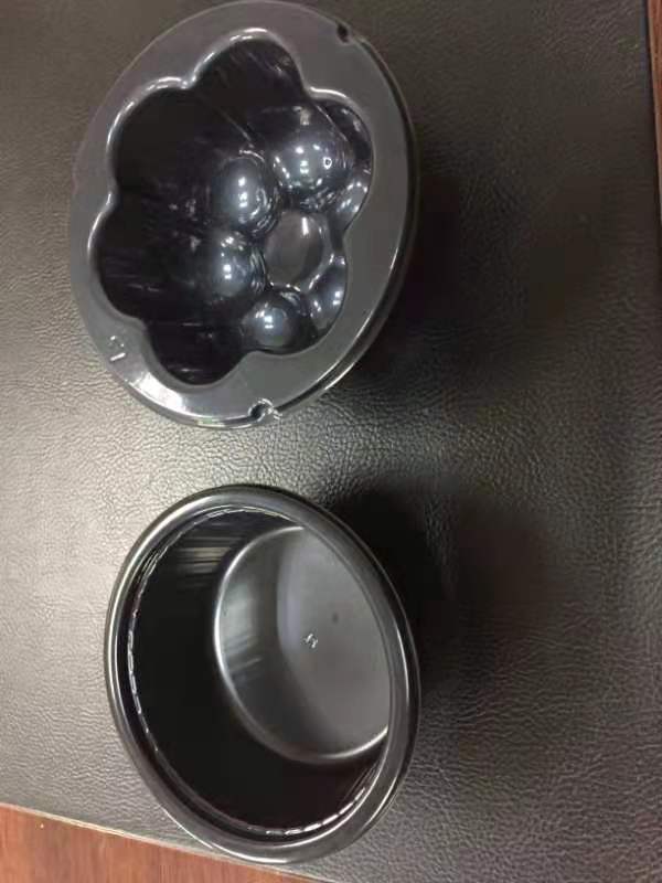 Black CPET Containers For Ready Meal Packaging