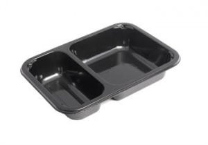 White/ Black Recyclable Microwave Baking Safe Cpet Food Container
